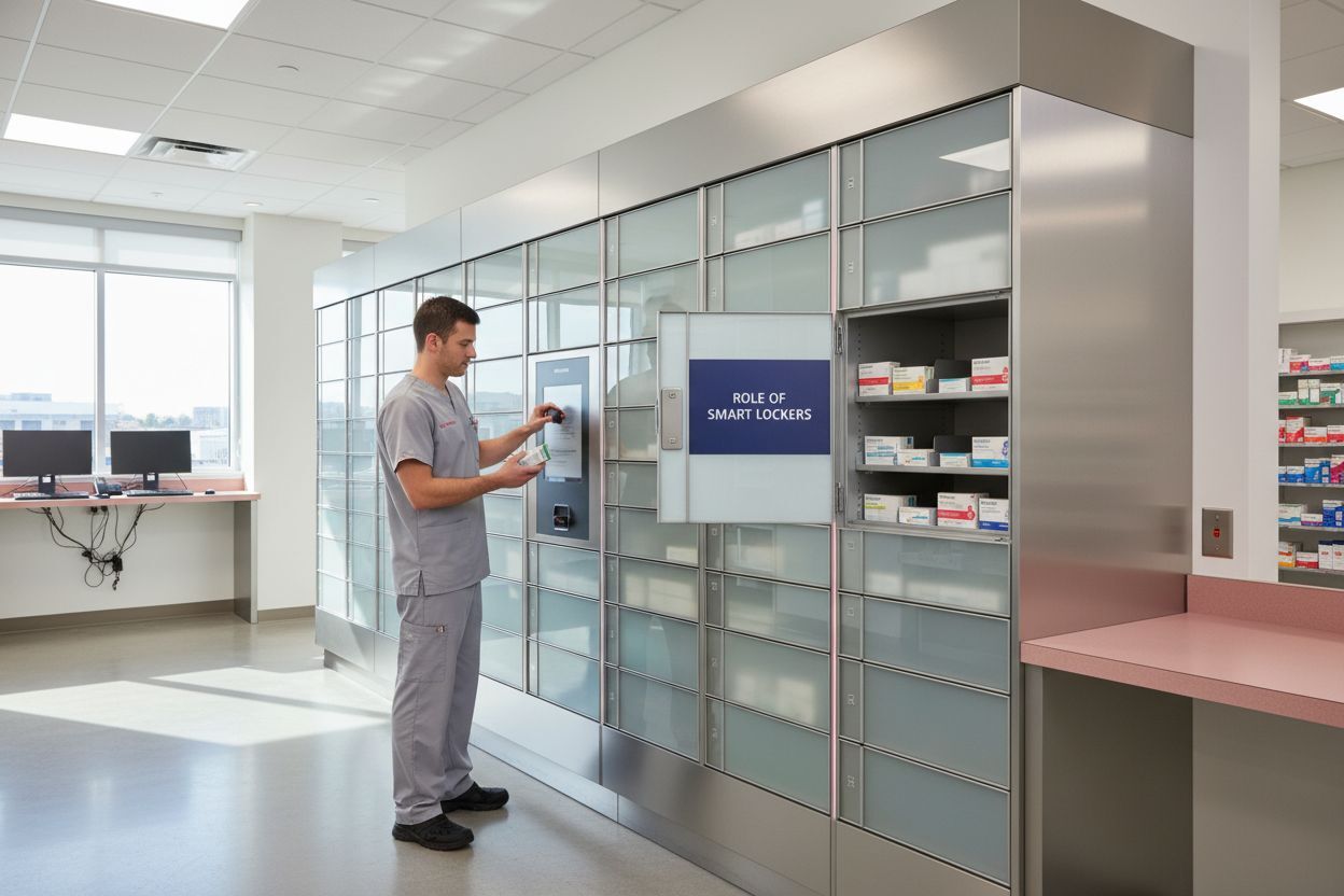 pharma smart lockers workplace