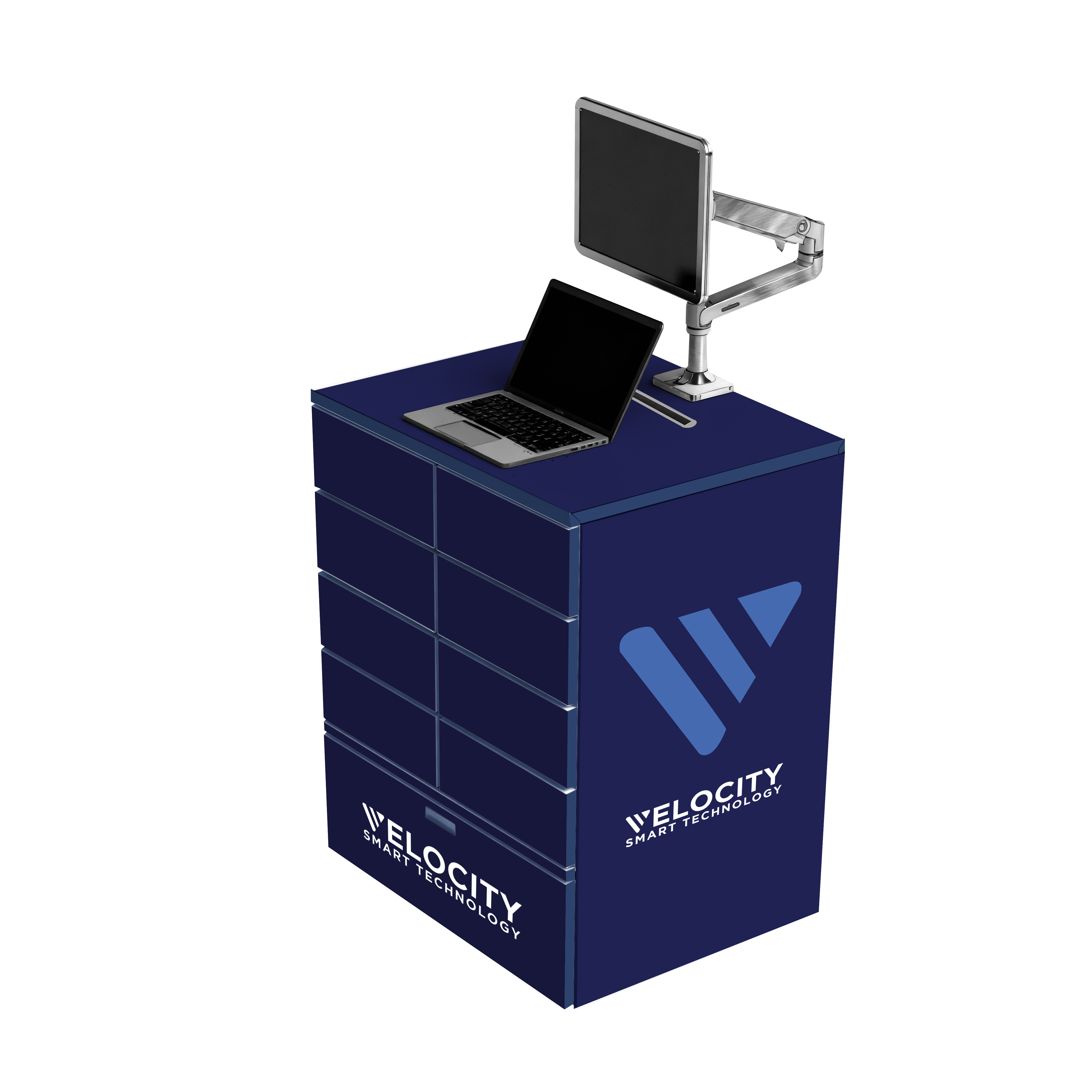 Smart Kiosk - iolstaed 3D view dark blue