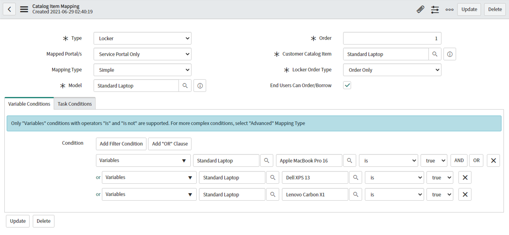 Smart Select Fulfilment Engine